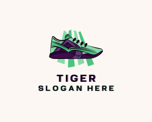 Athlete-shoes - Sneaker Shoes Footwear logo design