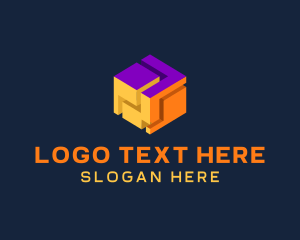Advertising - Multicolor Advertising Firm Cube logo design