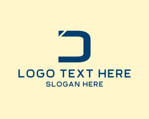 Ec - Abstract Business Letter D logo design