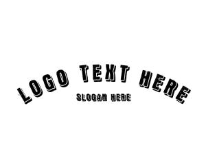 Simple Curved Business Logo