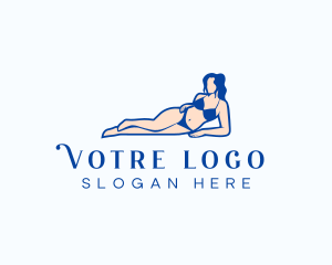 Erotic - Sexy Woman Bikini logo design