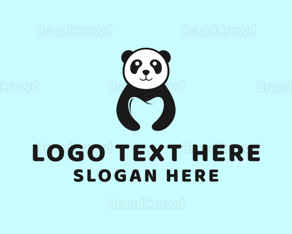 Panda Dental Tooth Logo