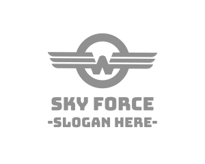 Airforce - Vintage W Wing logo design
