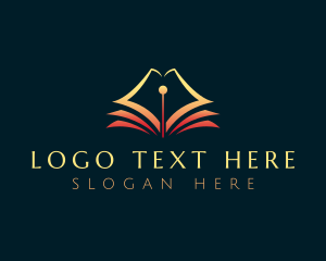 Pen - Education Publishing Book logo design