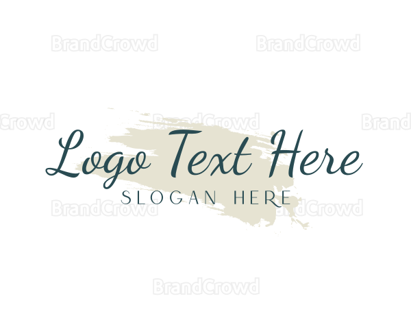 Elegant Script Watercolor Logo