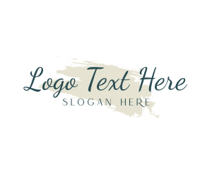 High End - Elegant Script Watercolor logo design