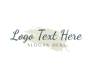 Company - Elegant Script Watercolor logo design