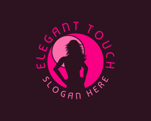 Aesthetics - Sexy Woman Silhouette logo design