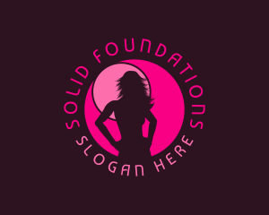 Model - Sexy Woman Silhouette logo design