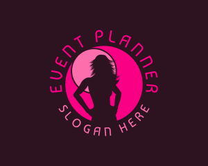 Pageant - Sexy Woman Silhouette logo design
