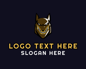 Character - Angry Hound Dog logo design