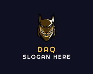 Angry Hound Dog Logo
