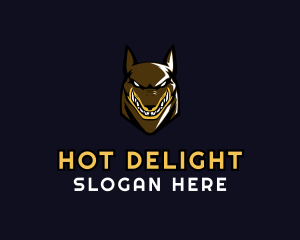 Angry Hound Dog logo design