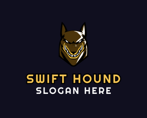 Angry Hound Dog logo design