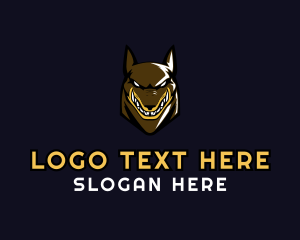 Angry Hound Dog Logo