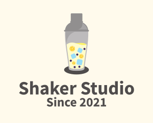 Shaker - Fruit Cocktail Shaker logo design