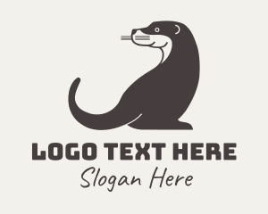 Animal - Otter Animal logo design