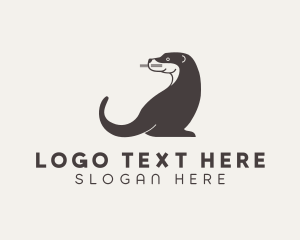 Animal - Otter Animal Wildlife logo design