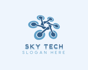 Drone Tech Surveillance logo design