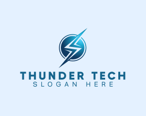 Electric Bolt Thunder logo design