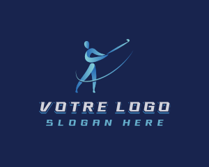 League - Golf Sports Athlete logo design