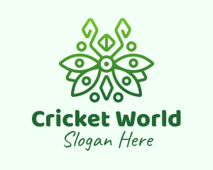 Cricket - Native Leaf Bug logo design