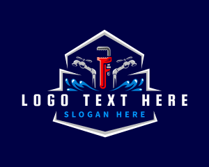 Tool - Faucet Wrench Plumbing logo design