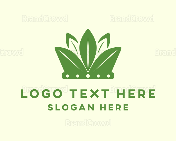 Eco Leaf Crown Logo