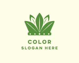 Planting - Eco Leaf Crown logo design