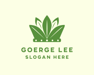 Leaf - Eco Leaf Crown logo design