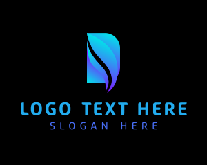 Organization - Modern Media Company Letter D logo design