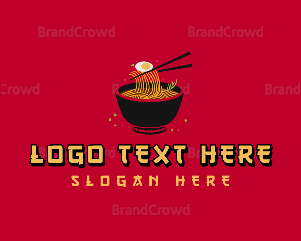 Oriental Food Ramen Logo