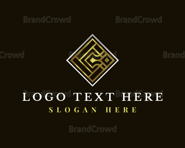 Luxury Tile Letter C Logo