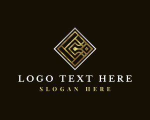 High End - Luxury Tile Letter C logo design