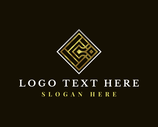 Textiles - Luxury Tile Letter C logo design