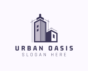 Metropolitan - Urban Building Planning logo design