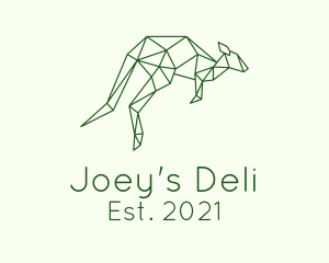 Joey - Geometric Kangaroo Animal logo design