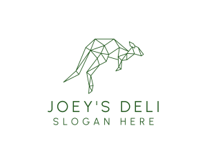 Geometric Kangaroo Animal  logo design