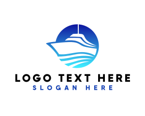 Sea - Ship Tour Traveler logo design