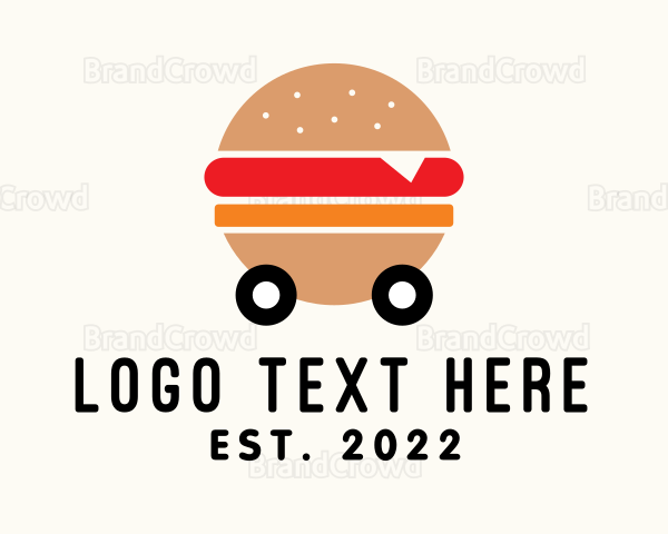 Burger Street Food Cart Logo