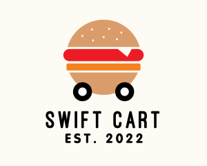 Burger Street Food Cart  logo design