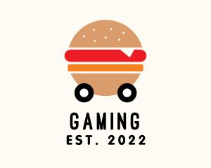 Hamburger - Burger Street Food Cart logo design