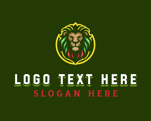 Veterinarian - Wild Lion Predator logo design