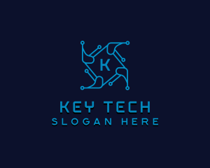 Tech Software Circuit logo design