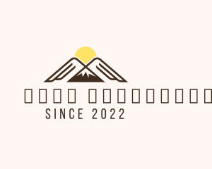 Campsite - Sun Mountain Climbing logo design