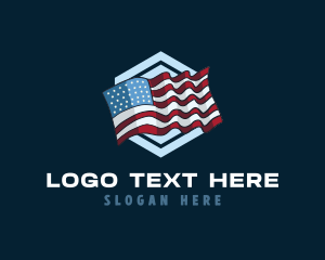 Heritage - American Flag Heritage logo design