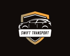 Car Vehicle Shield Transportation logo design