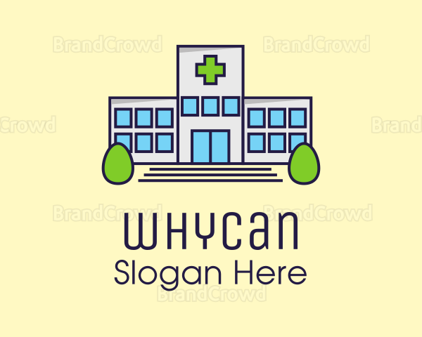 Modern Hospital Building Logo