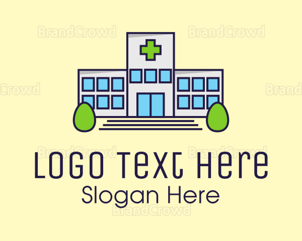 Modern Hospital Building Logo