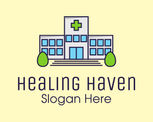 Modern Hospital Building logo design